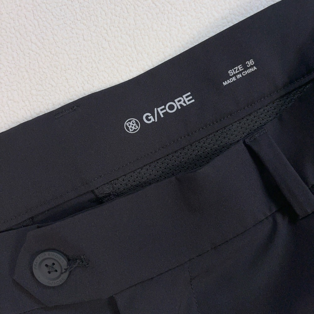 G/Fore 8" Maverick Hybrid Shorts Men's 36 Black Stretch Pockets Golf Chino Logo - Picture 3 of 14